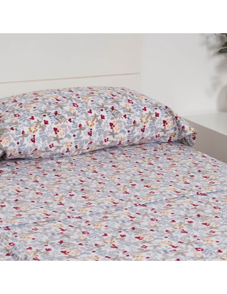 Juego de sábanas franela Viena indigo