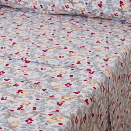 Juego de sábanas franela Viena indigo