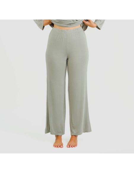 Pijama largo viscosa mujer liso
