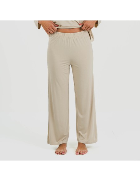 Pijama largo viscosa mujer liso