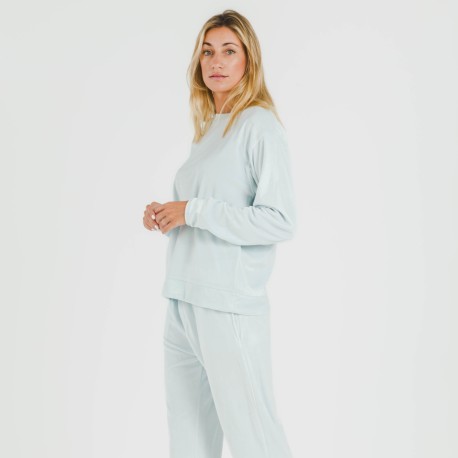 Pijama largo Velvet liso