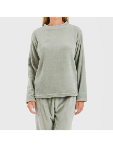 Pijama terciopelo liso