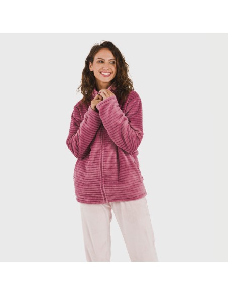 Sudadera terciopelo Raya lisa