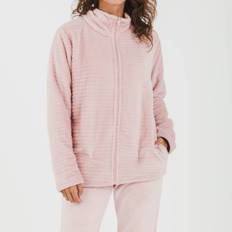 Sudadera terciopelo Raya lisa