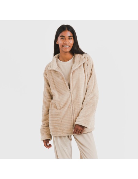 Sudadera terciopelo Raya lisa