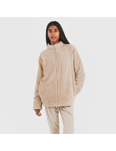 Sudadera terciopelo Raya lisa