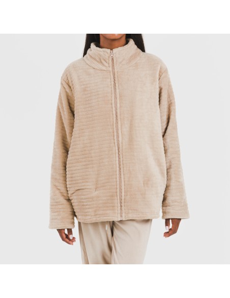 Sudadera terciopelo Raya lisa