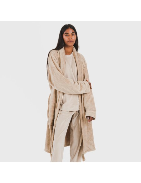 Bata terciopelo Raya lisa