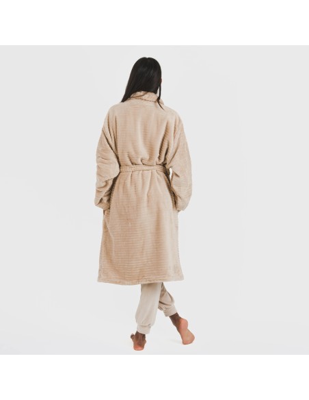 Bata terciopelo Raya lisa