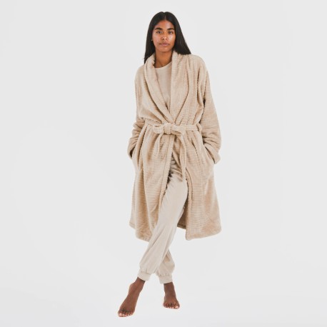 Bata terciopelo Raya lisa