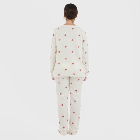 Pijama polar Fanny rosa