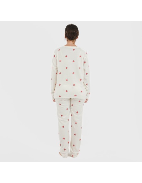 Pijama polar Fanny rosa