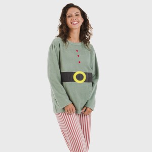 Pijama polar Leto verde tiffany 2