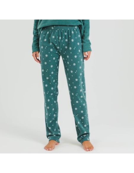 Pijama polar Elf verde frances
