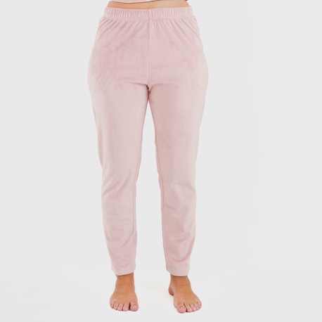 Pijama terciopelo Nubecita rosa palo