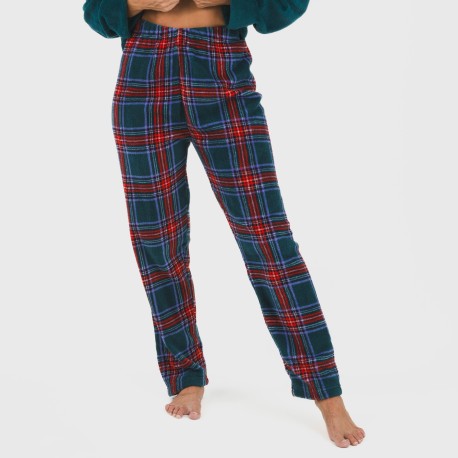 Pijama coral Cuadro Bimba verde menta