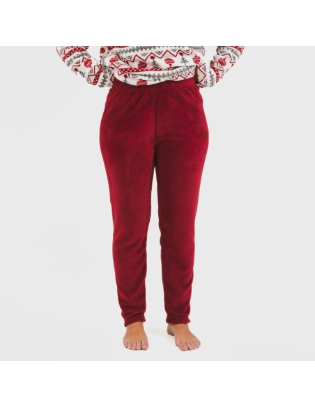 Pijama coral Joshie burdeos