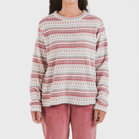 Pijama coral Giulia malva rosa