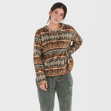 Pijama coral Rosana verde frances