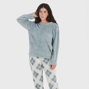 Pijama coral Cuadro Guima indigo