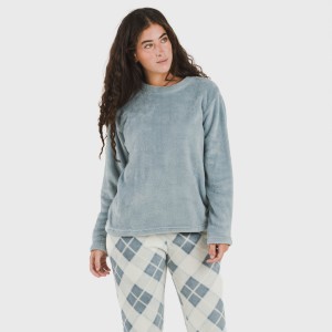 Pijama coral Cuadro Guima indigo 2