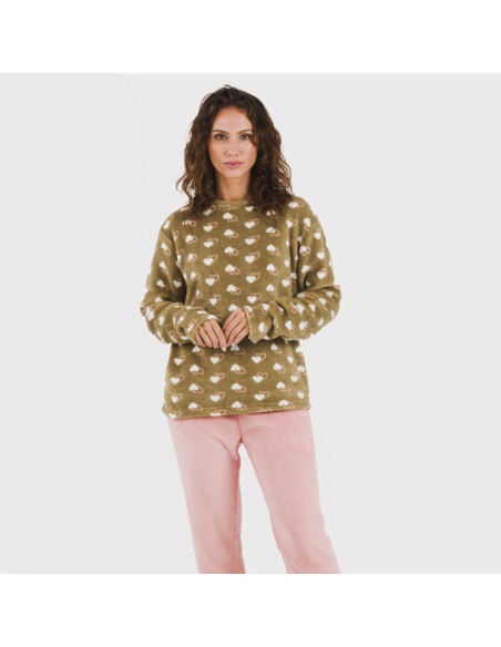 Pijama coral Estelle rosa