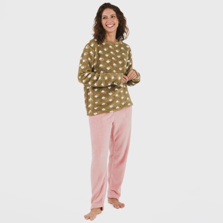 Pijama coral Estelle rosa