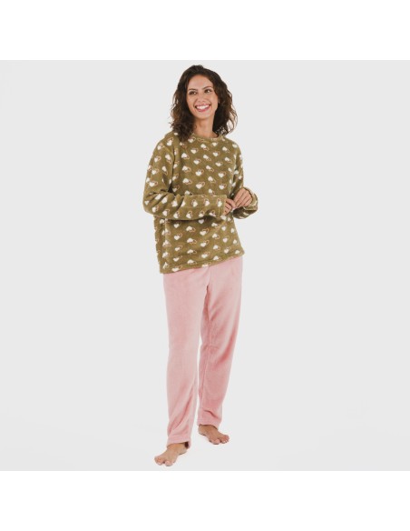 Pijama coral Estelle rosa