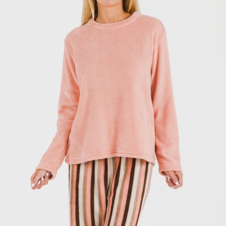 Pijama coral Raya Norma melocoton