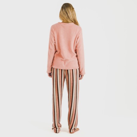 Pijama coral Raya Norma melocoton