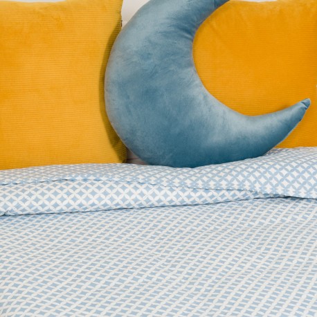 Colcha bouti Ohio indigo