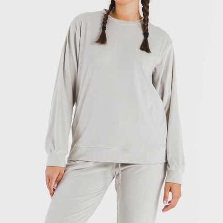 Pijama largo Velvet liso