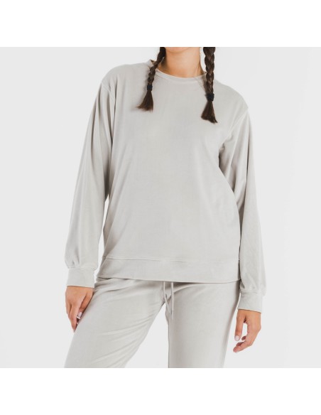 Pijama largo Velvet liso