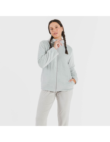 Sudadera terciopelo Raya lisa