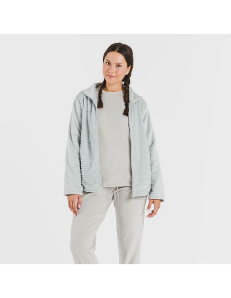 Sudadera terciopelo Raya lisa