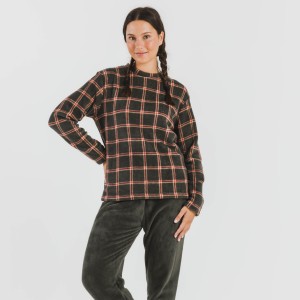 Pijama coral Cuadro Nelby verde caceria