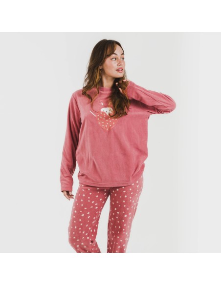 Pijama polar Dada rosa