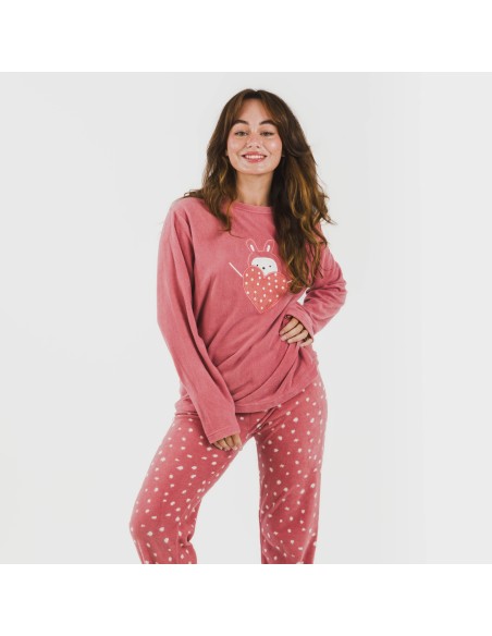 Pijama polar Dada rosa