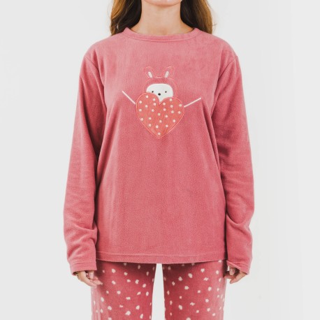 Pijama polar Dada rosa