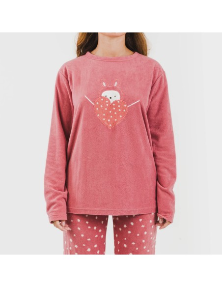Pijama polar Dada rosa