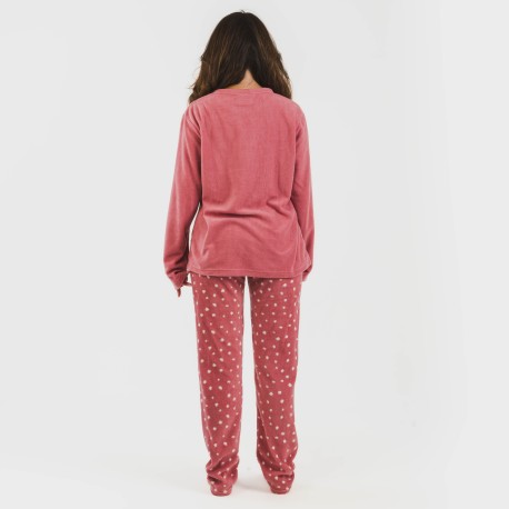 Pijama polar Dada rosa