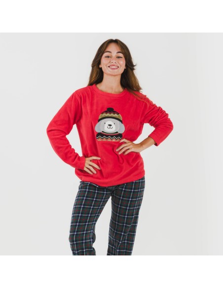 Pijama polar Eiko rojo