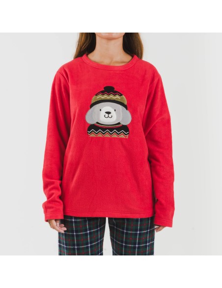 Pijama polar Eiko rojo