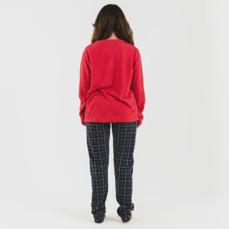 Pijama polar Eiko rojo
