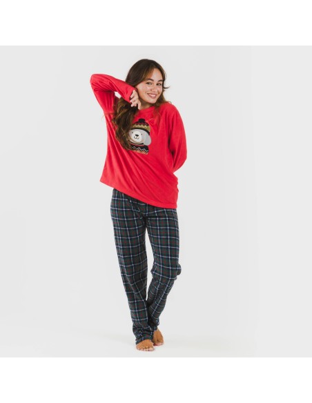 Pijama polar Eiko rojo