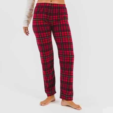 Pijama polar Lazo rojo