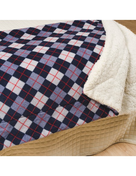 Manta sherpa Darsiriki azul