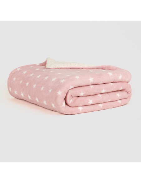 Manta sherpa Vitalidad rosa
