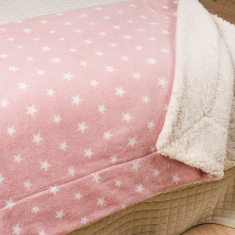 Manta sherpa Vitalidad rosa