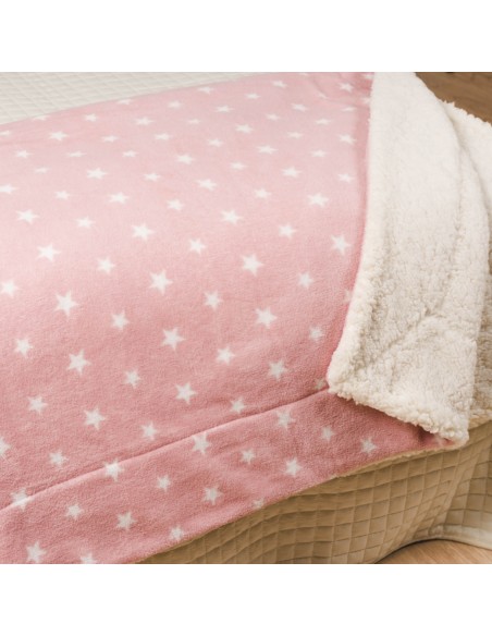 Manta sherpa Vitalidad rosa